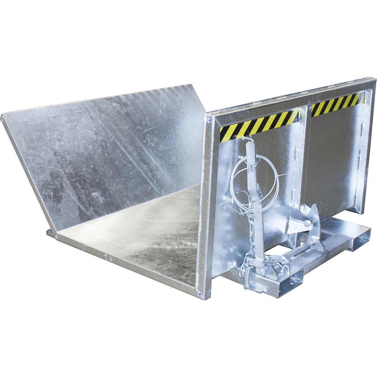 LGK long materials container, LxWxH 1440 x 1500 x 780 mm, max. load 1000 kg, hot dip galvanised.