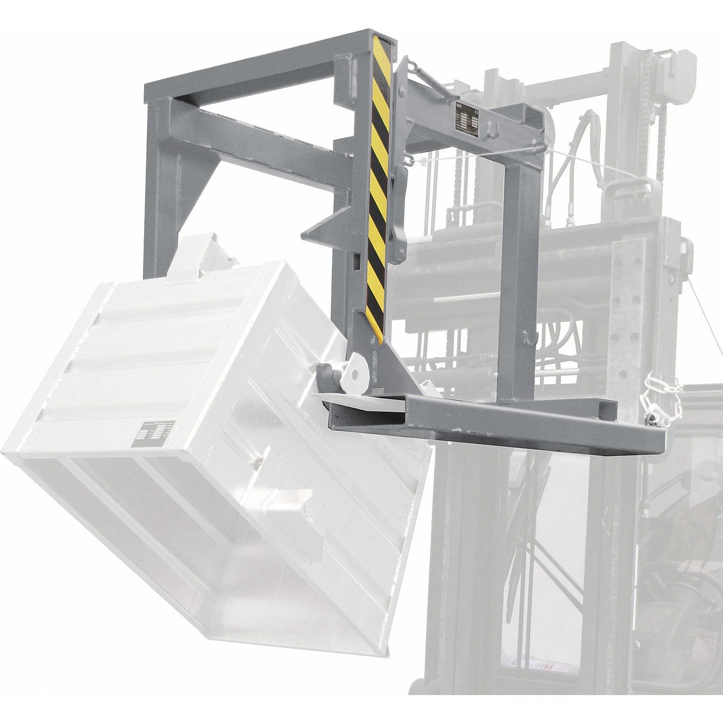 Support bar for tilting skip, BST-U 30, LxWxH 1185 x 1145 x 935 mm.