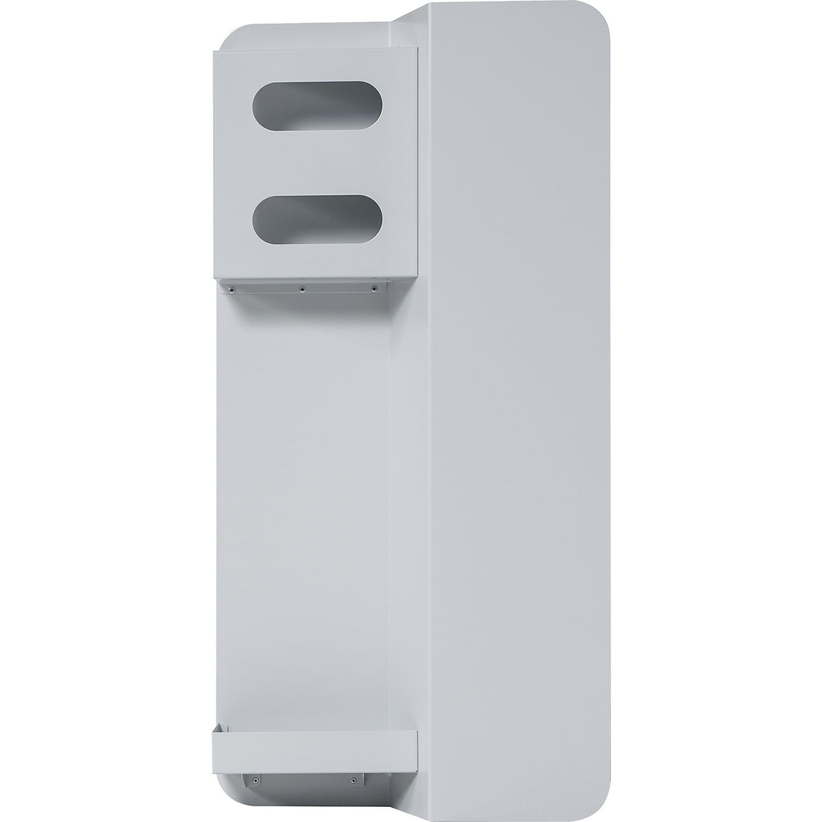 Hygiene wall station, HxWxD 1000 x 490 x 170 mm, light grey.