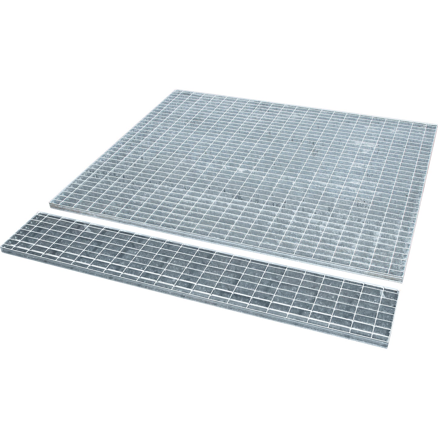 Grate, for sump trays for tank containers, zinc plated, LxWxH 1460 x 1460 x 620 mm.