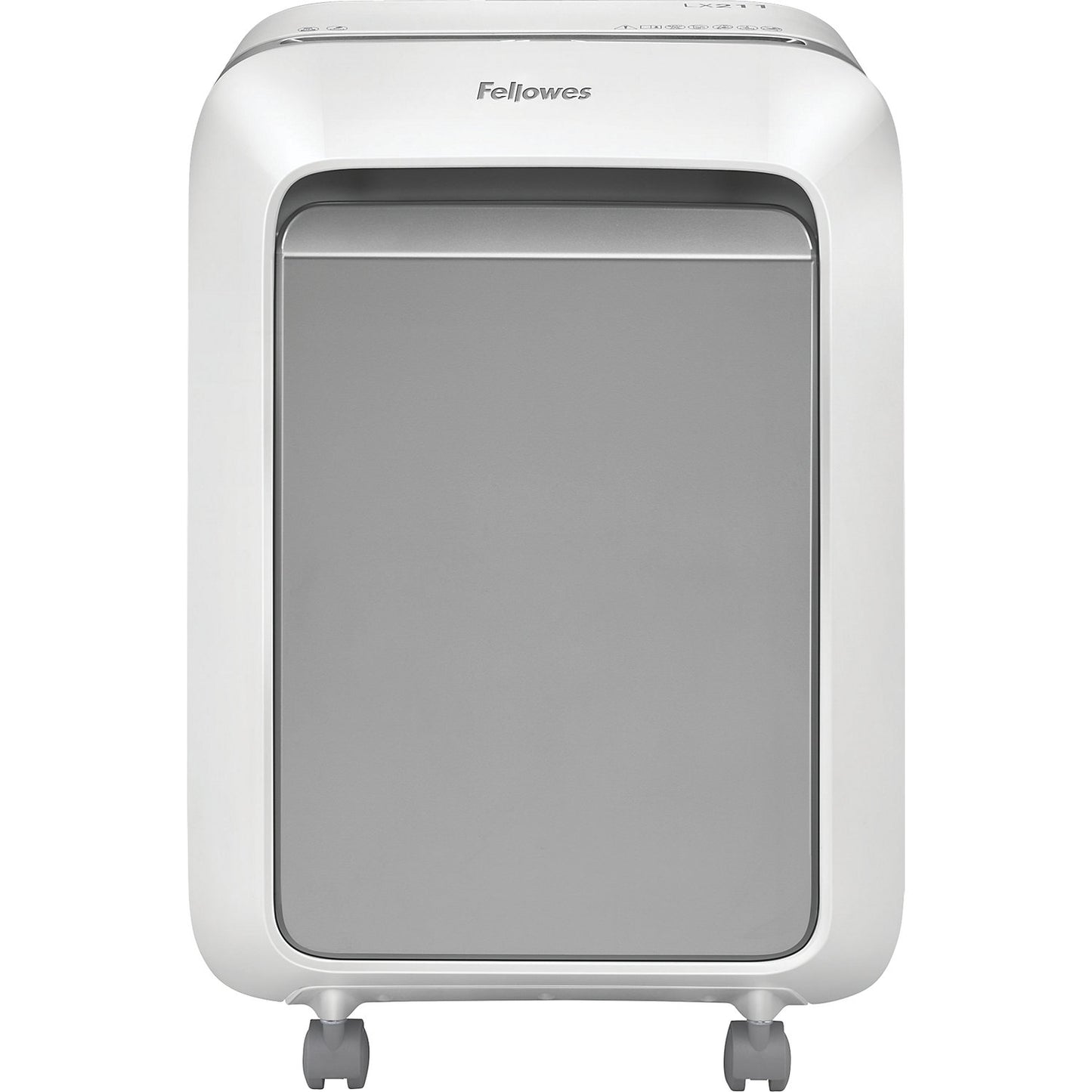 LX211 document shredder, particles 2 x 12 mm, 14 sheets, white.