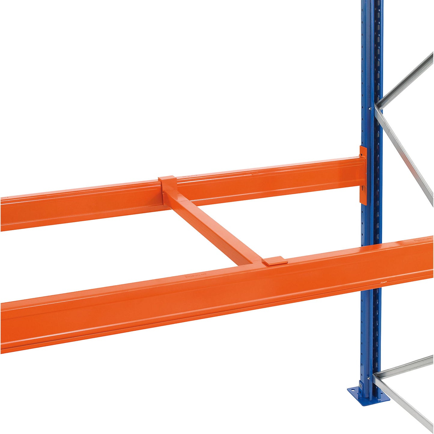 Transverse supports, countersunk, orange, for frame depth 800 mm.