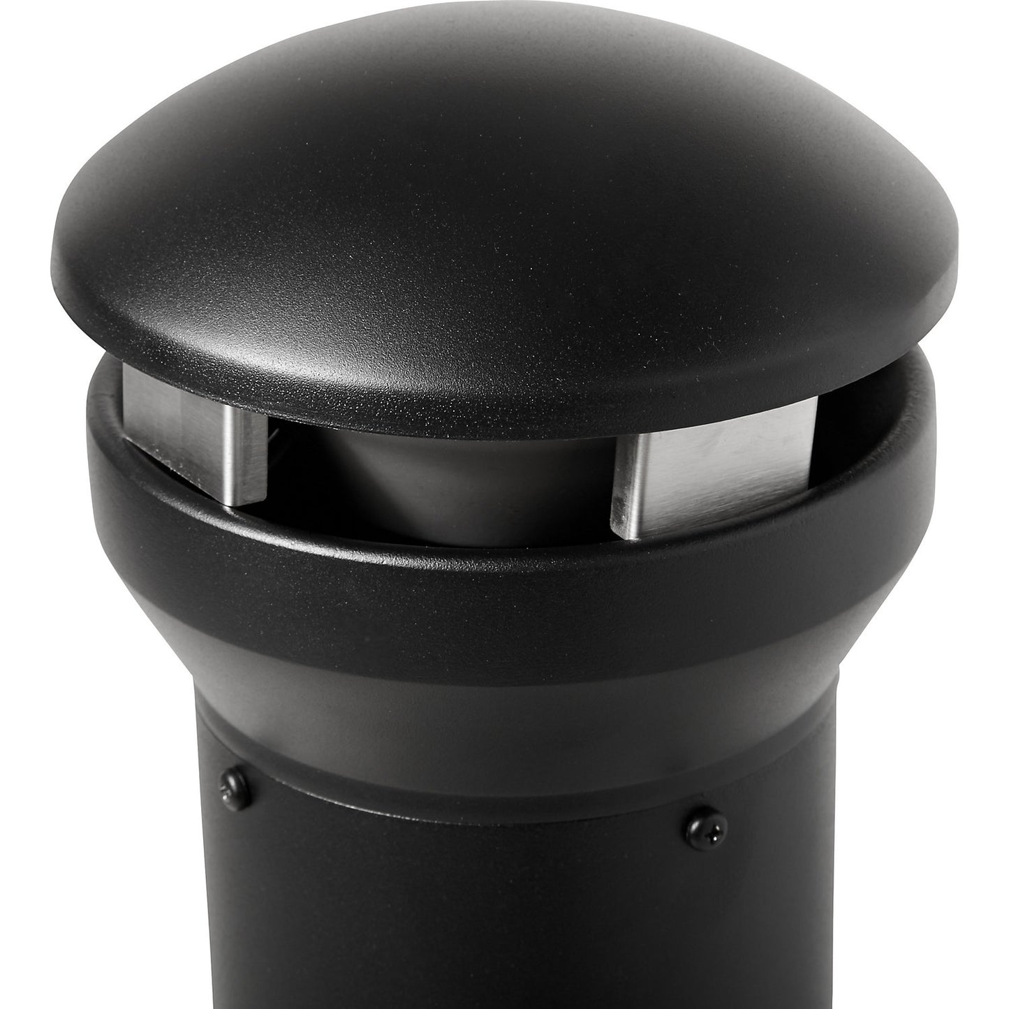 Pedestal ashtray made of zinc plated steel, capacity 15.5 l, Ø 330 mm, black.