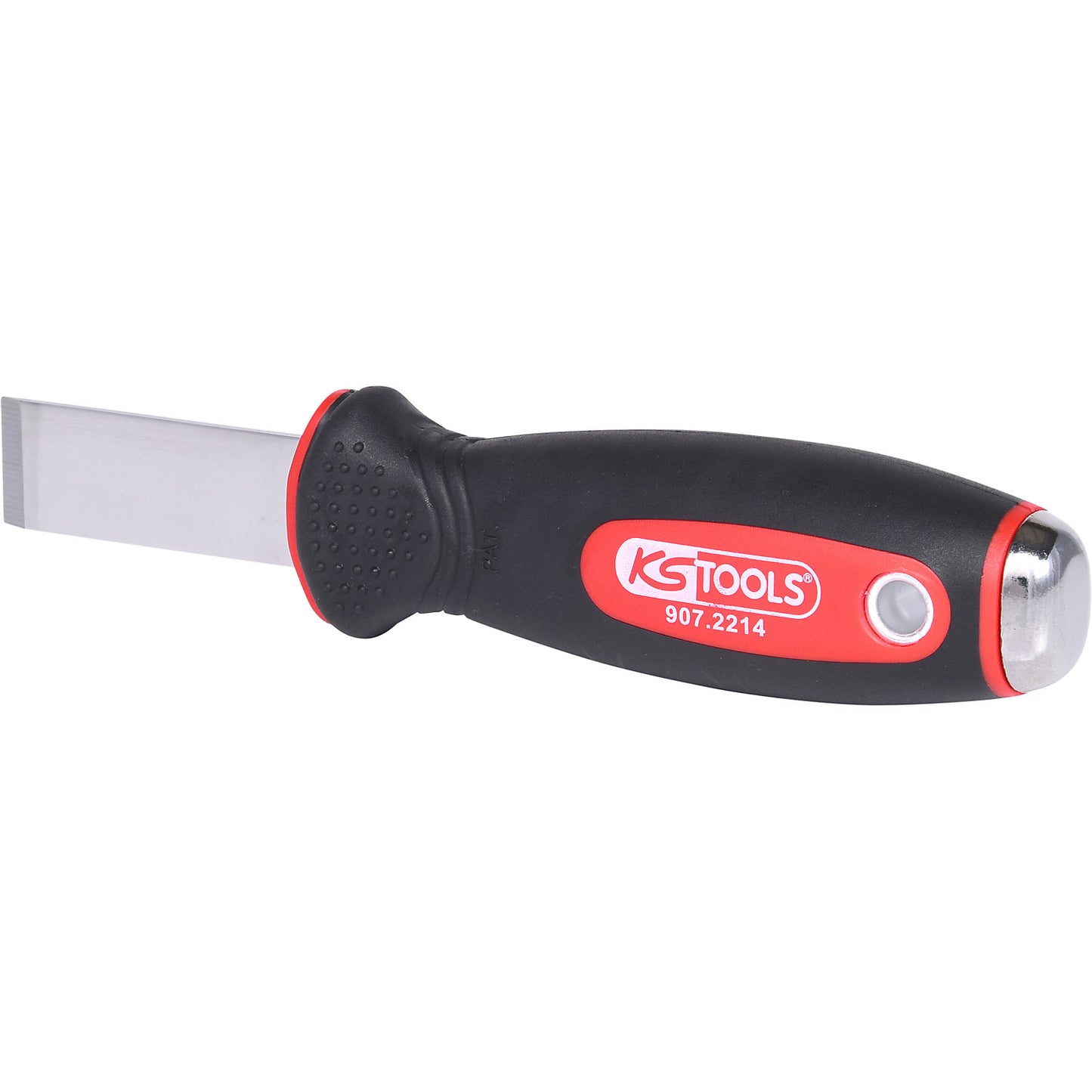 Stainless steel chisel scraper, 25 x 25 mm, length 165 mm.