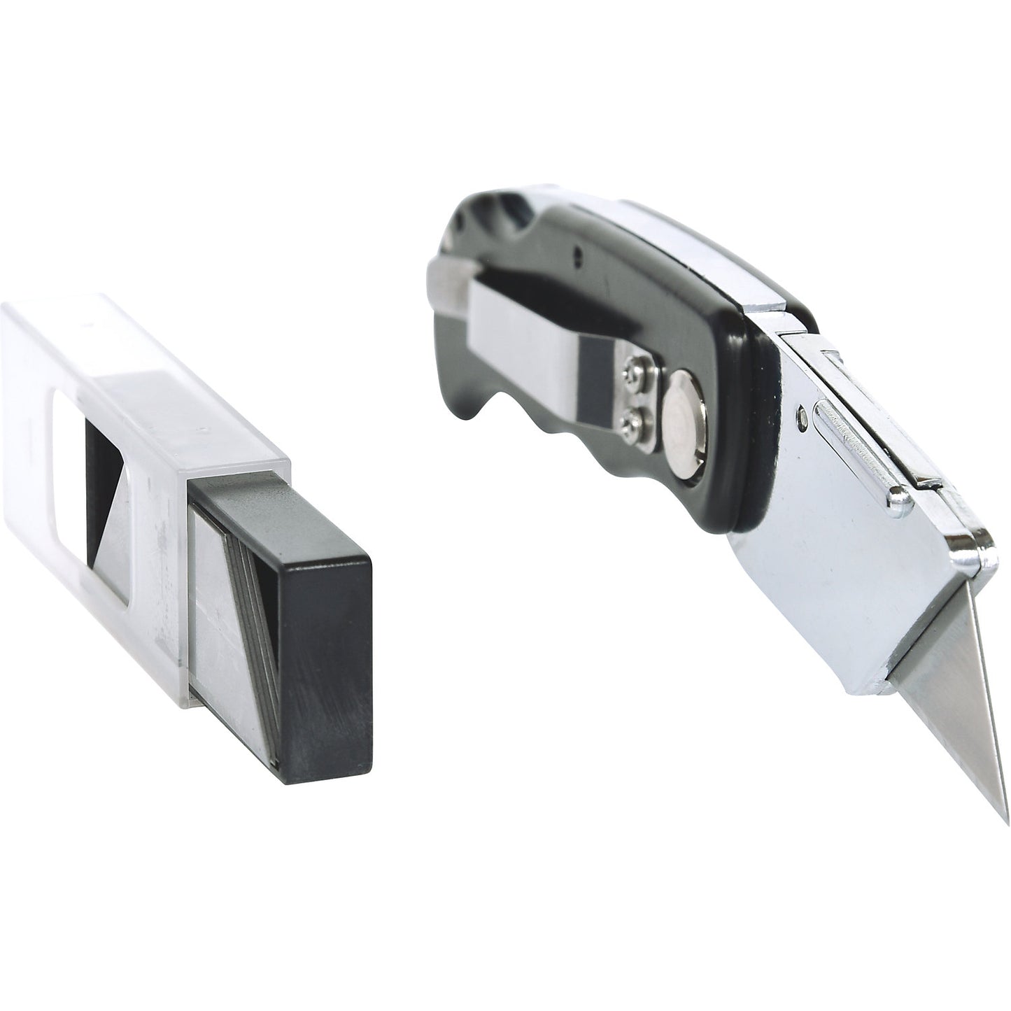 Folding knife, length 155 mm, metal handle.