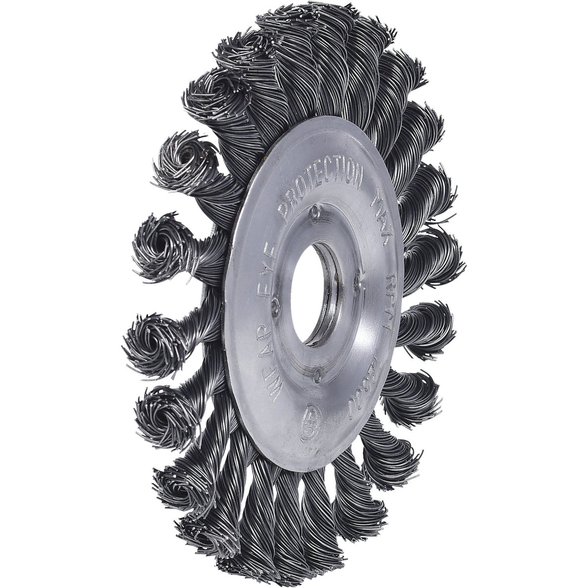 Steel wire circular brush, 0.5 mm, Ø 125 mm.