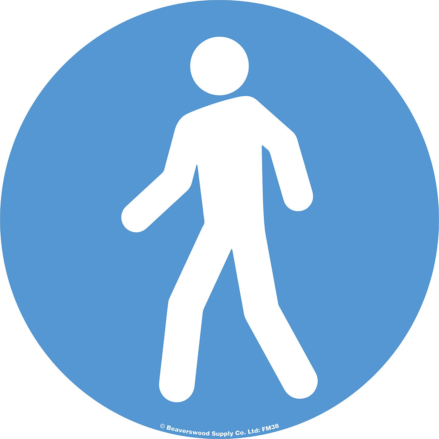 PVC pictogram, pedestrians, pack of 2, self-adhesive.