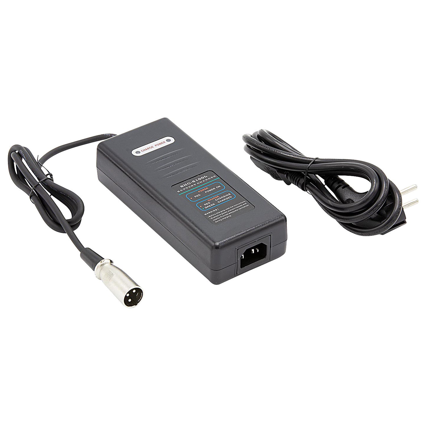 Battery charger, for lithium ion rechargeable battery, output: DC29, 4 V, 2 Ah.