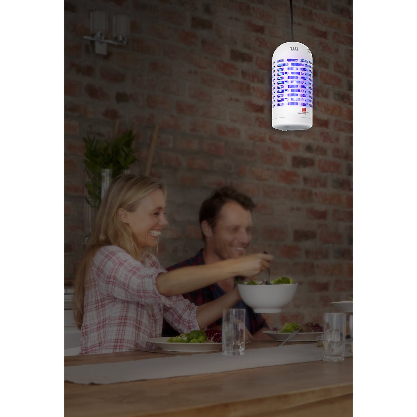 UV insect killer, 3 W, premium LED, ØxH 100 x 225 mm, white.