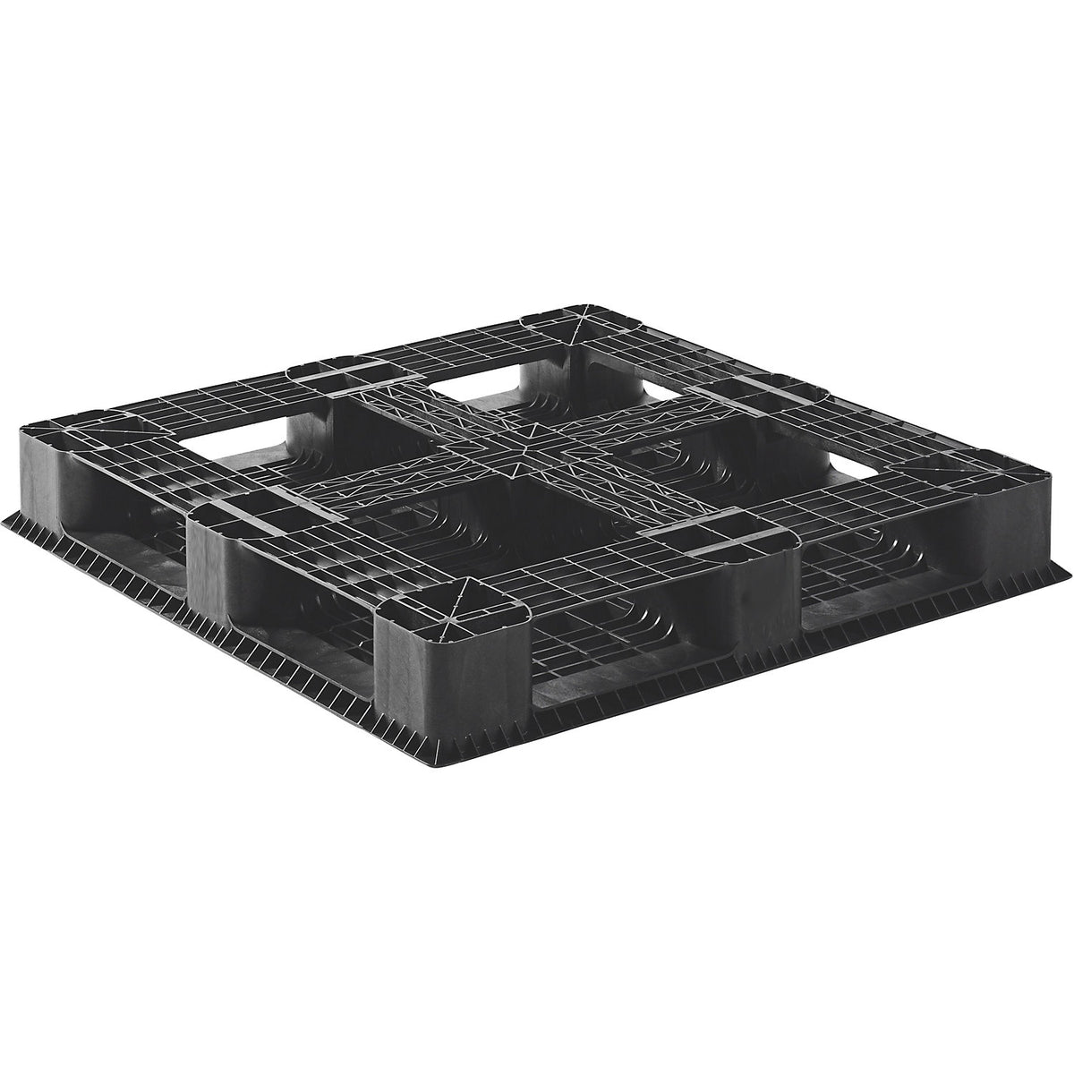Chemical industry pallet, pack of 5, LxWxH 1140 x 1140 x 150 mm, 6 runners.