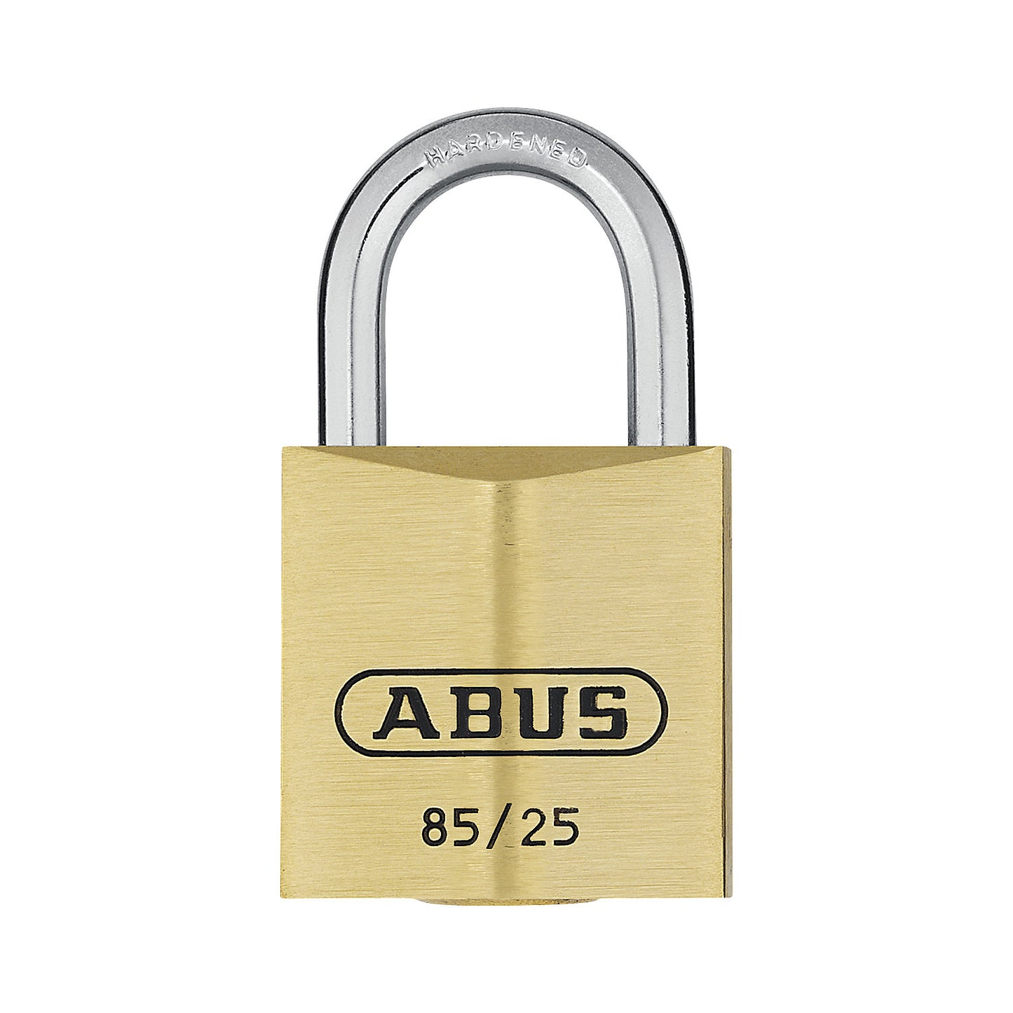 Padlock, 85/25 lock tag, pack of 6, brass.