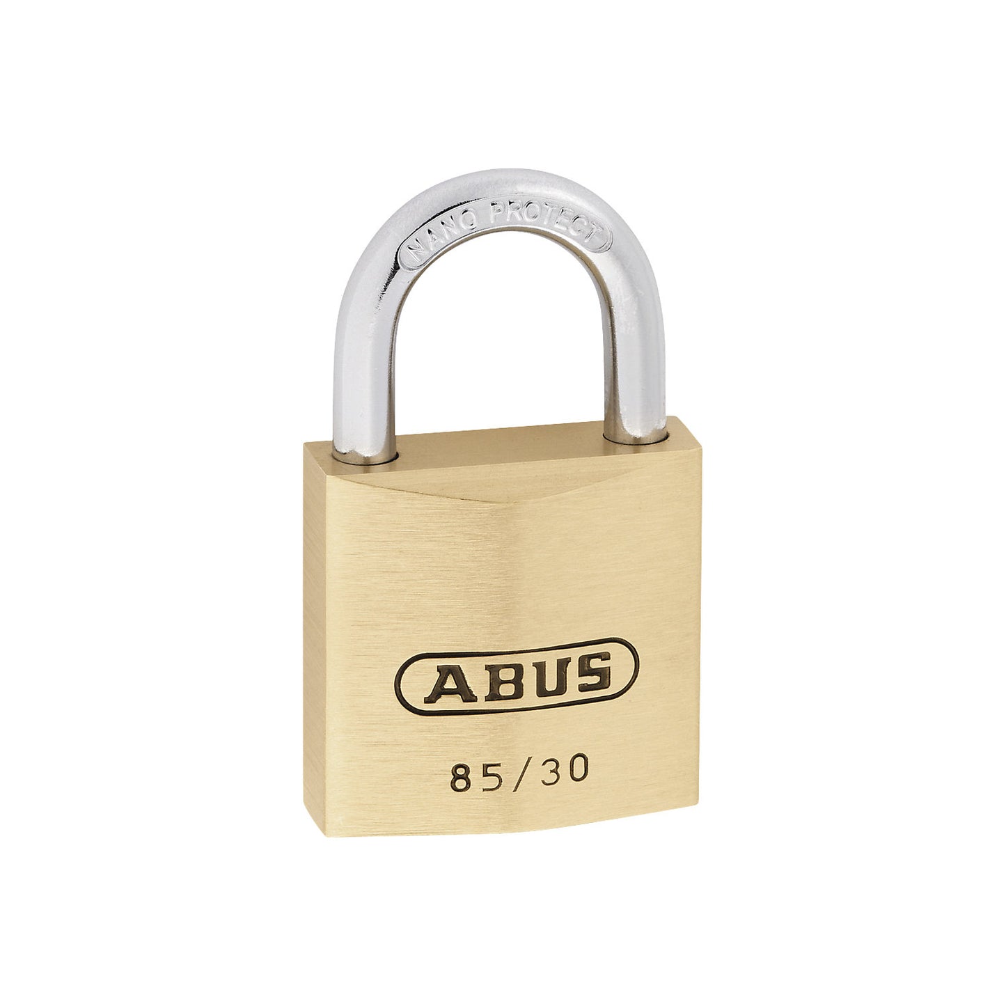 Padlock, 85/30 lock tag, pack of 6, brass.