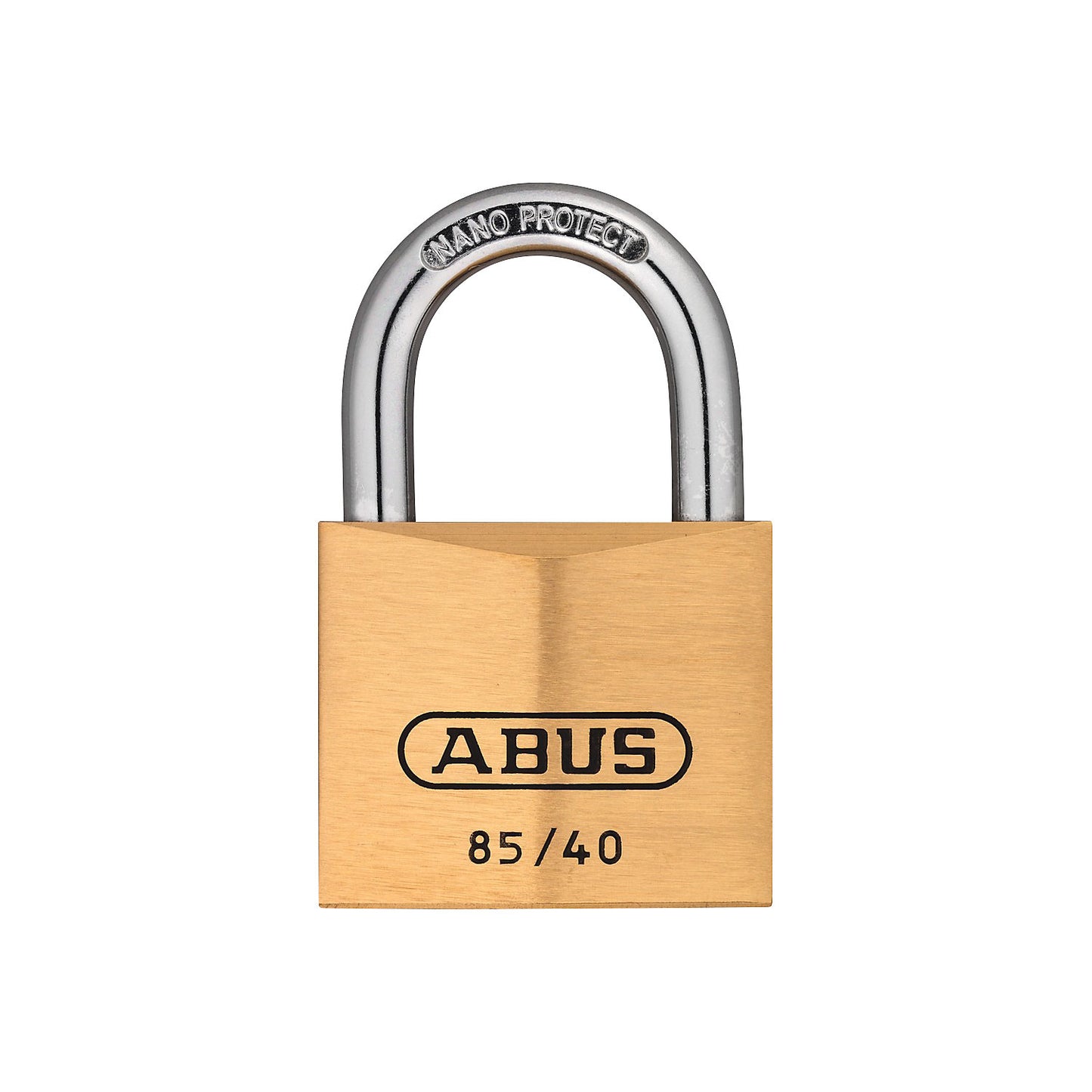 Padlock, 85/40 lock tag, pack of 6, brass.