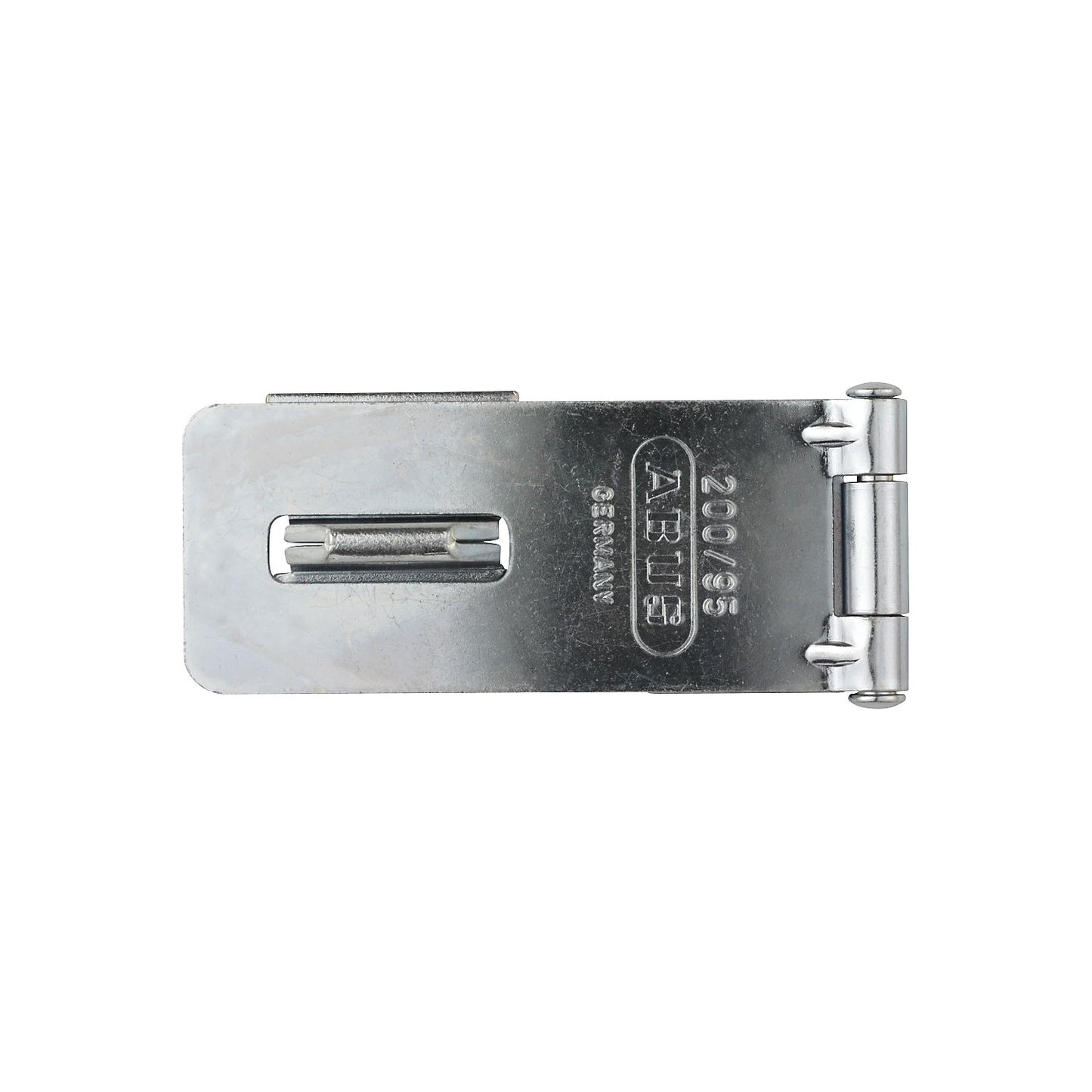 Hasp, 200/95 B/SB, pack of 6, silver.