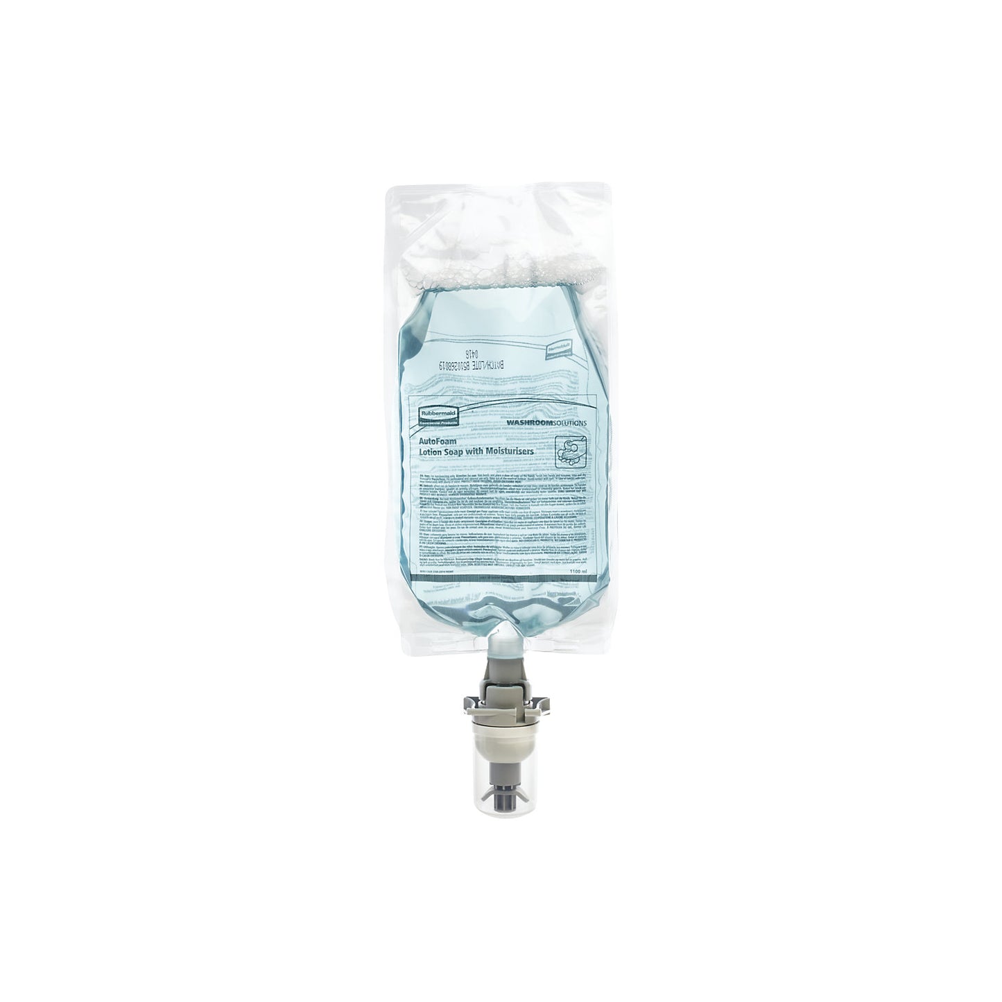 Foaming soap refill, pack of 4 pouches of 1100 ml, refill pouch with pump.