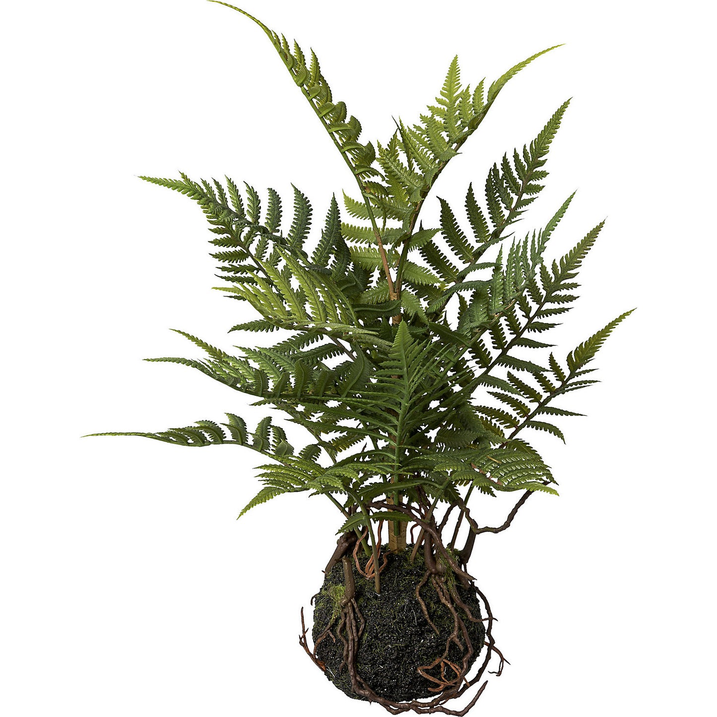 Fern in a bale, pack of 6, height 380 mm, green.