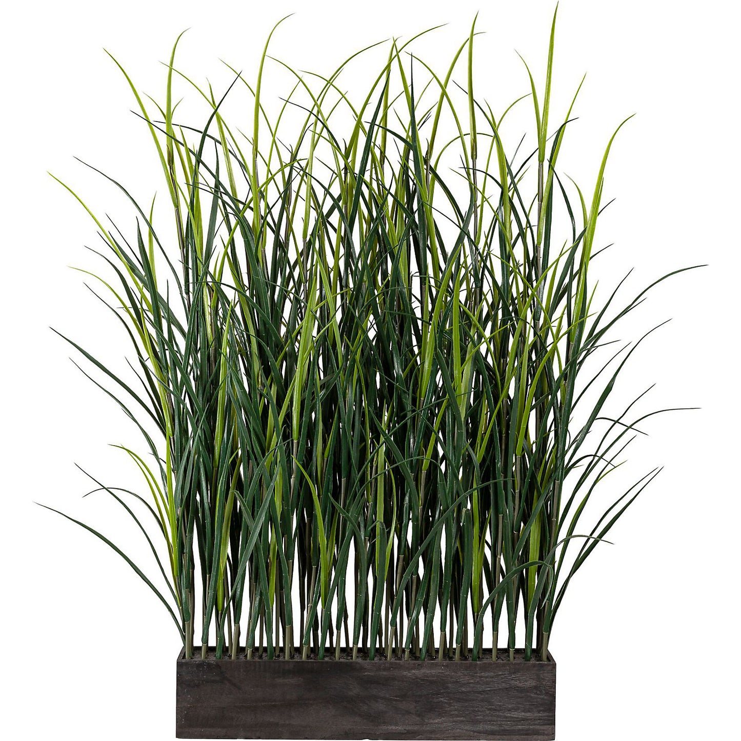 Plastic grass room divider, in a wooden box, WxD 600 x 100 mm, height approx. 1200 mm.