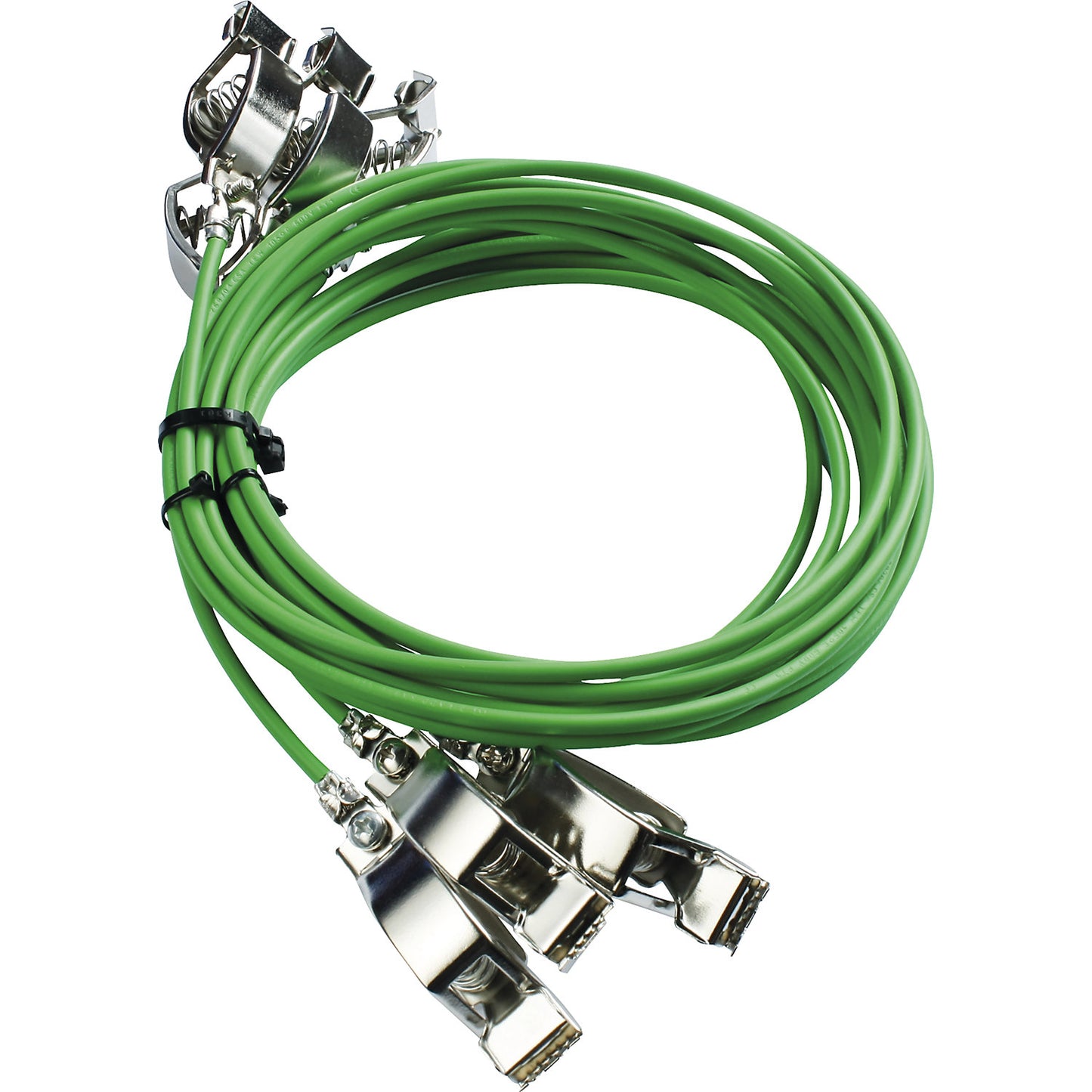 Complete earth cable set, 4 earth cables (one each 0.5, 1, 2 and 3 m), as potential equalisation.