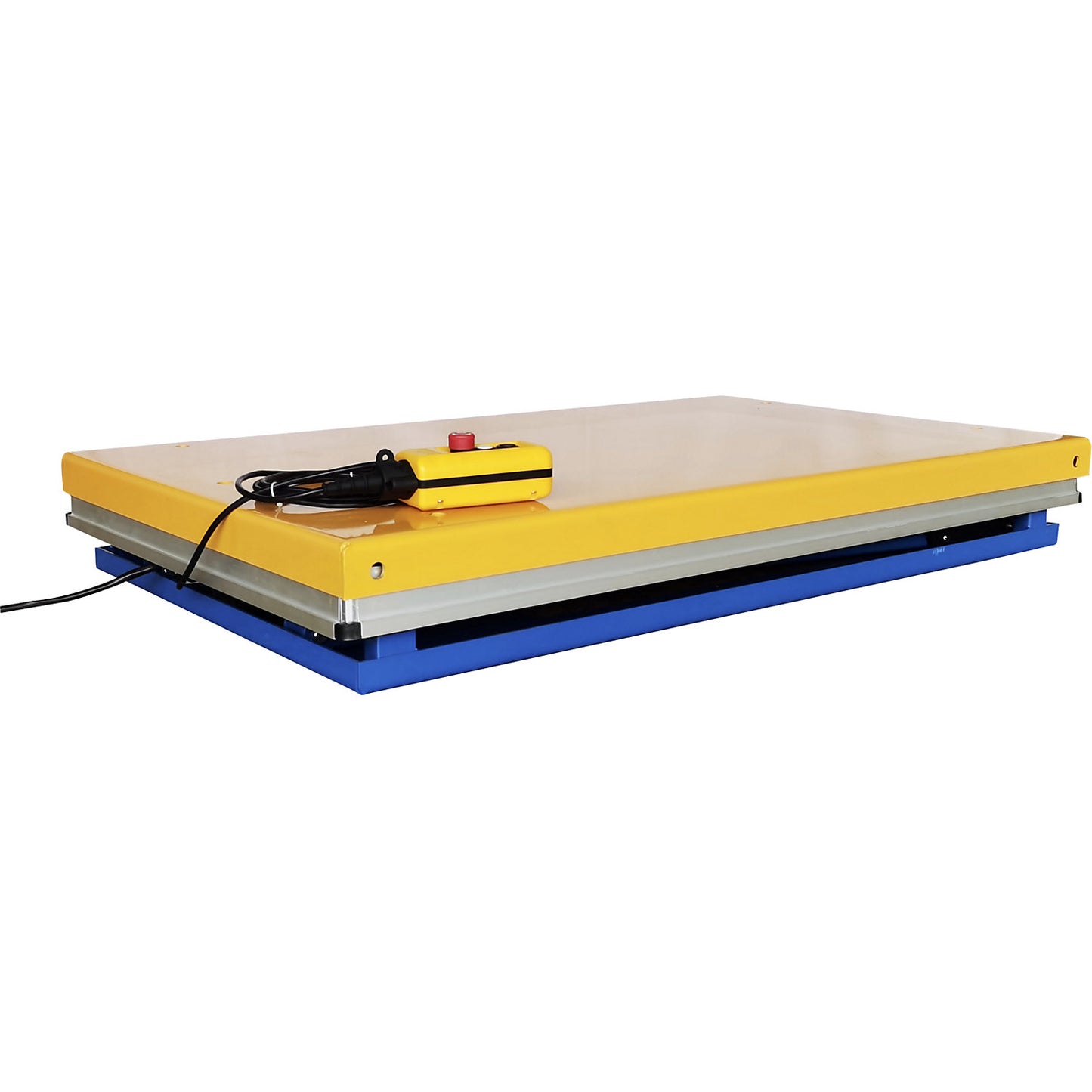 Lift table, max. load 1200 kg, platform LxW 1350 x 800 mm.