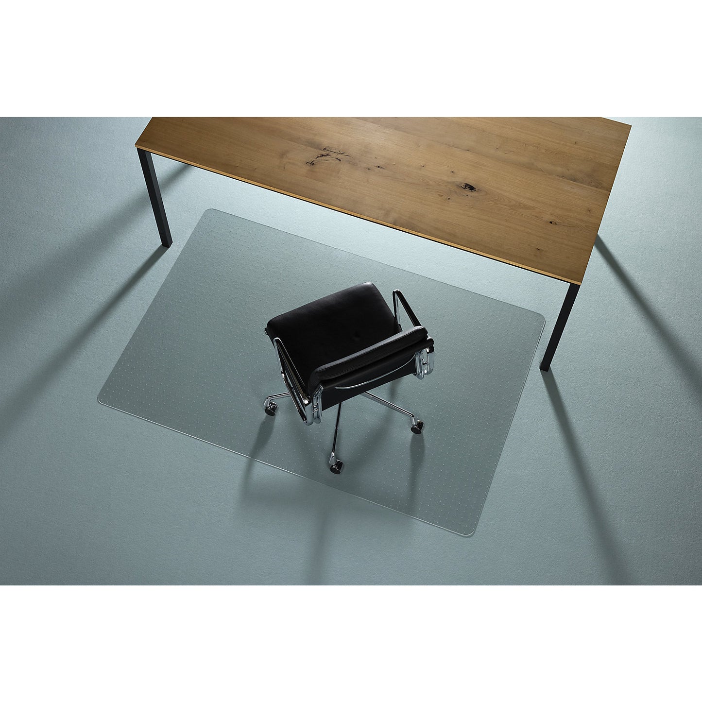 Floor protection mat ECOGRIP HEAVY, with studs for carpeted floors, WxD 1800 x 1200 mm.