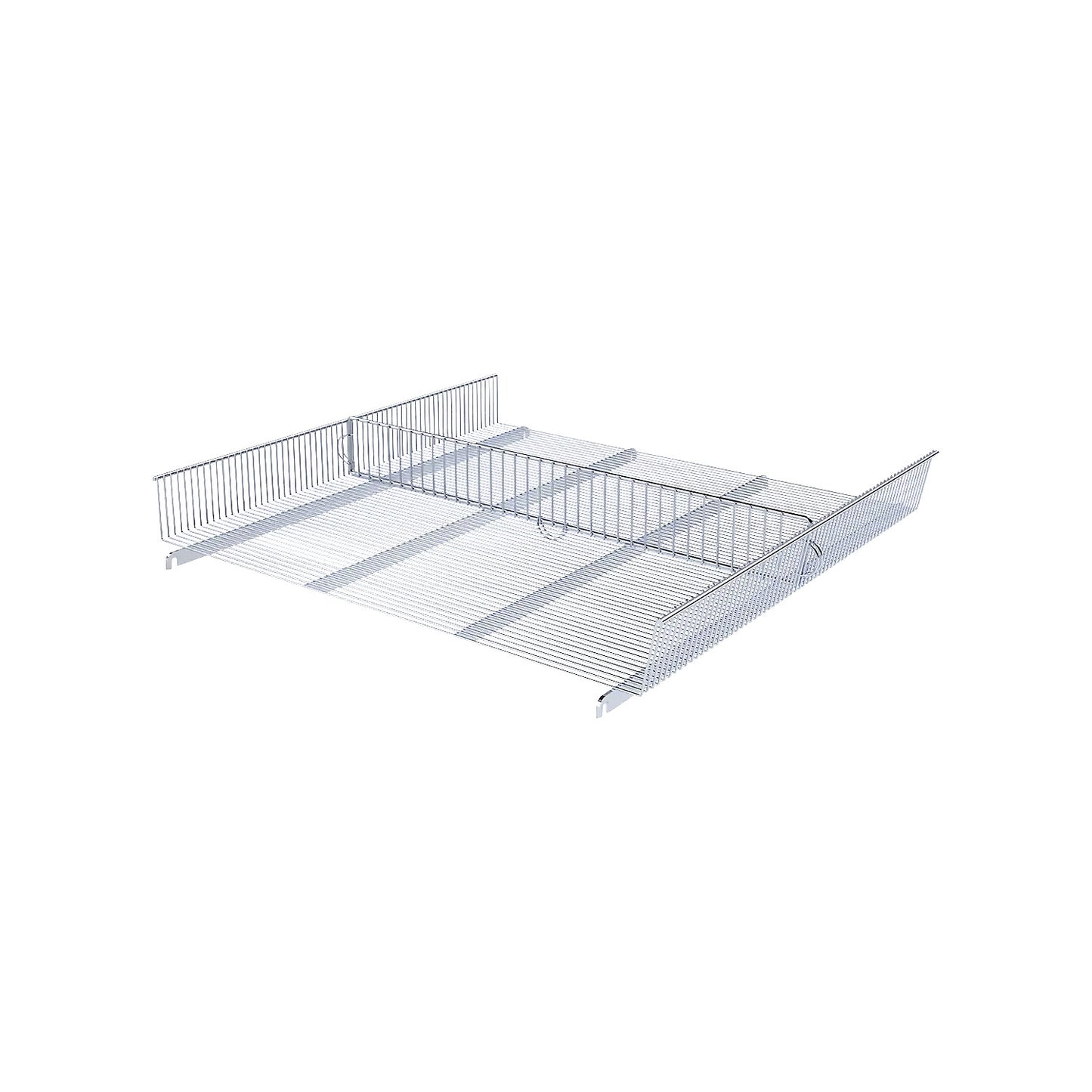 Wire mesh basket, for roll containers, variable insertion.