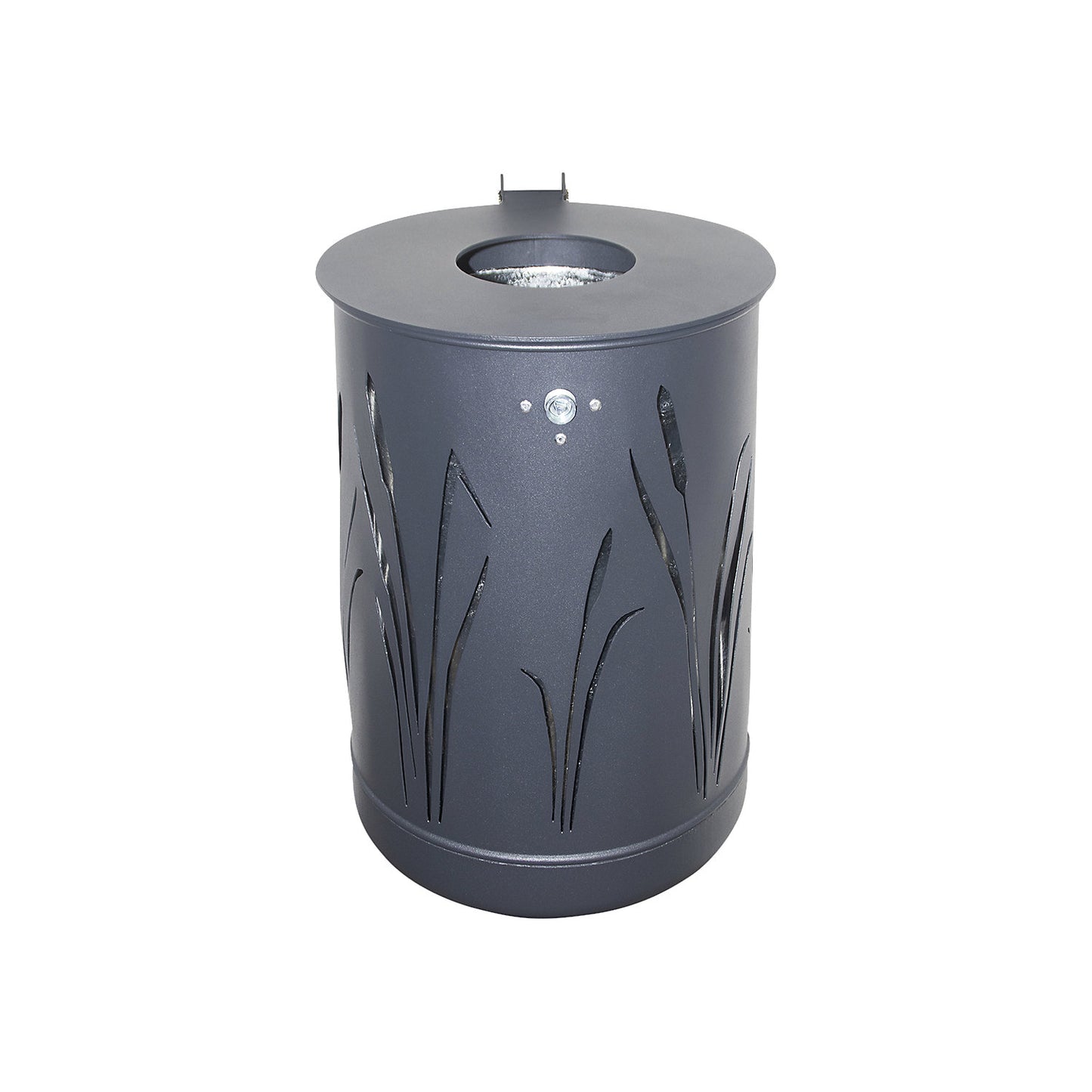 Outdoor waste collector 50 l, for mounting to a wall or a post, charcoal.