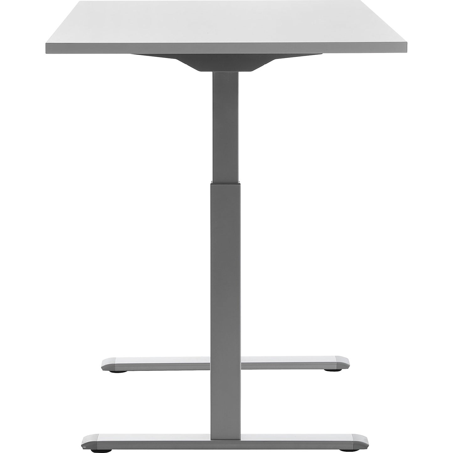 Desk, electric height adjustment, straight, WxD 1200 x 800 mm, light grey/grey.