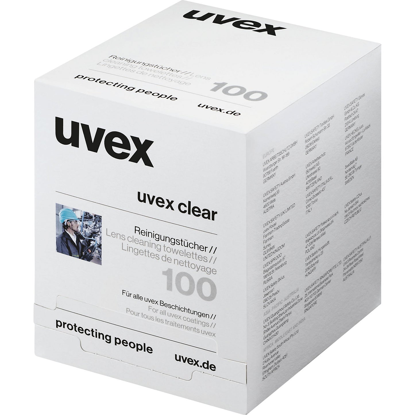 9963005 wet wipes, content per box 100 wipes, for lenses.