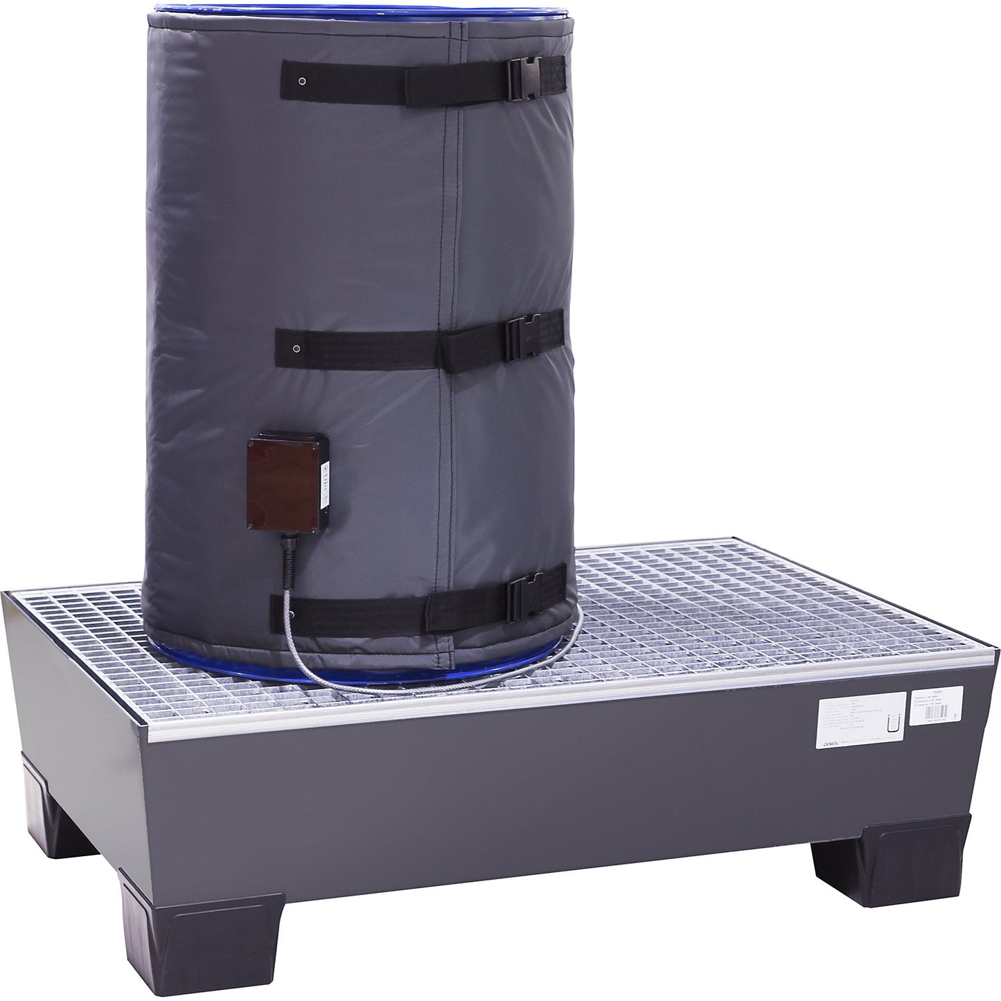 PRO digital drum heating jacket, 200 - 220 l drums, 1100 W, nylon, max. 90 °C, IP44.