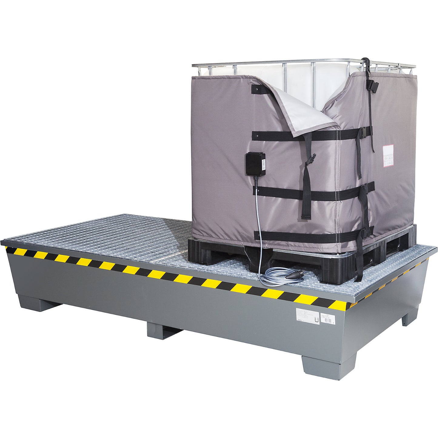 PRO digital IBC heating jacket, 1000 l IBC, 2000 W, nylon, max. 90 °C, IP44.