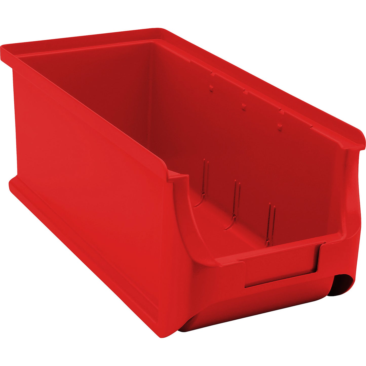 Open fronted storage bin, LxWxH 320 x 150 x 125 mm, pack of 18, red.