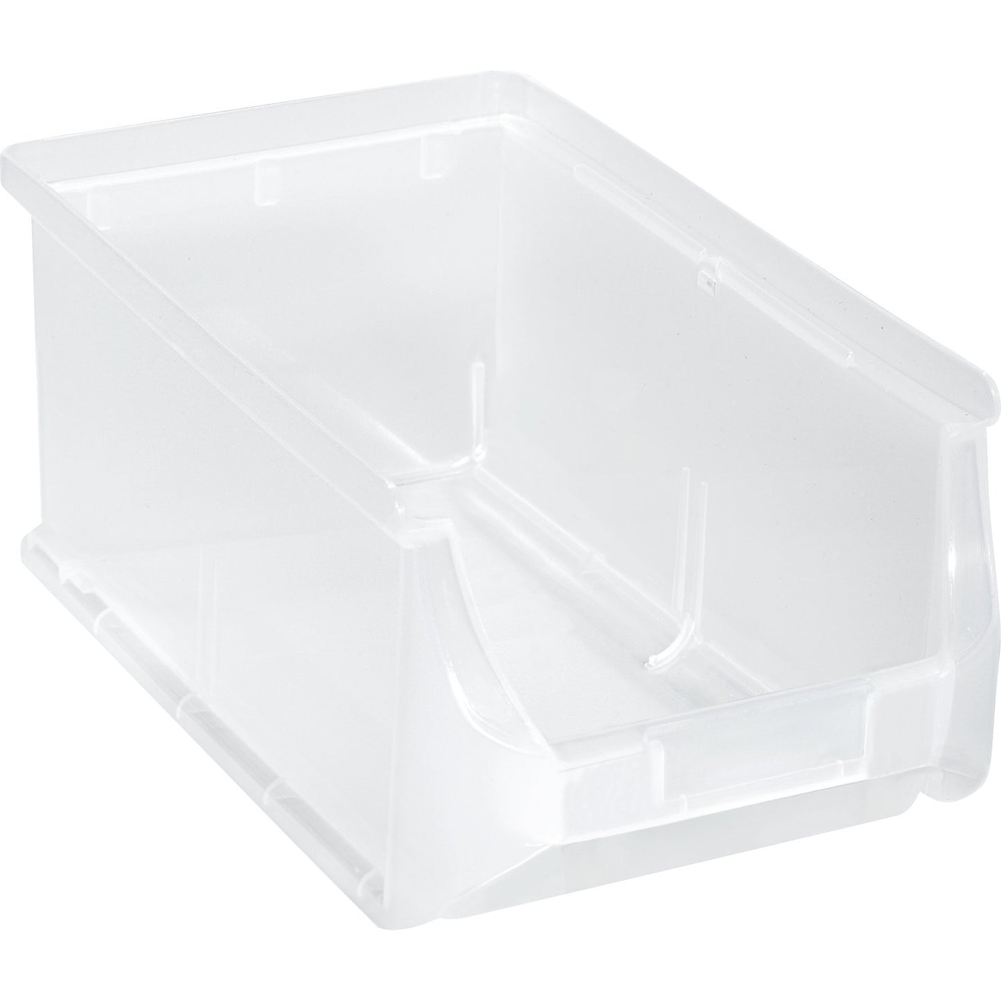 Open fronted storage bin, LxWxH 355 x 205 x 150 mm, pack of 12, transparent.