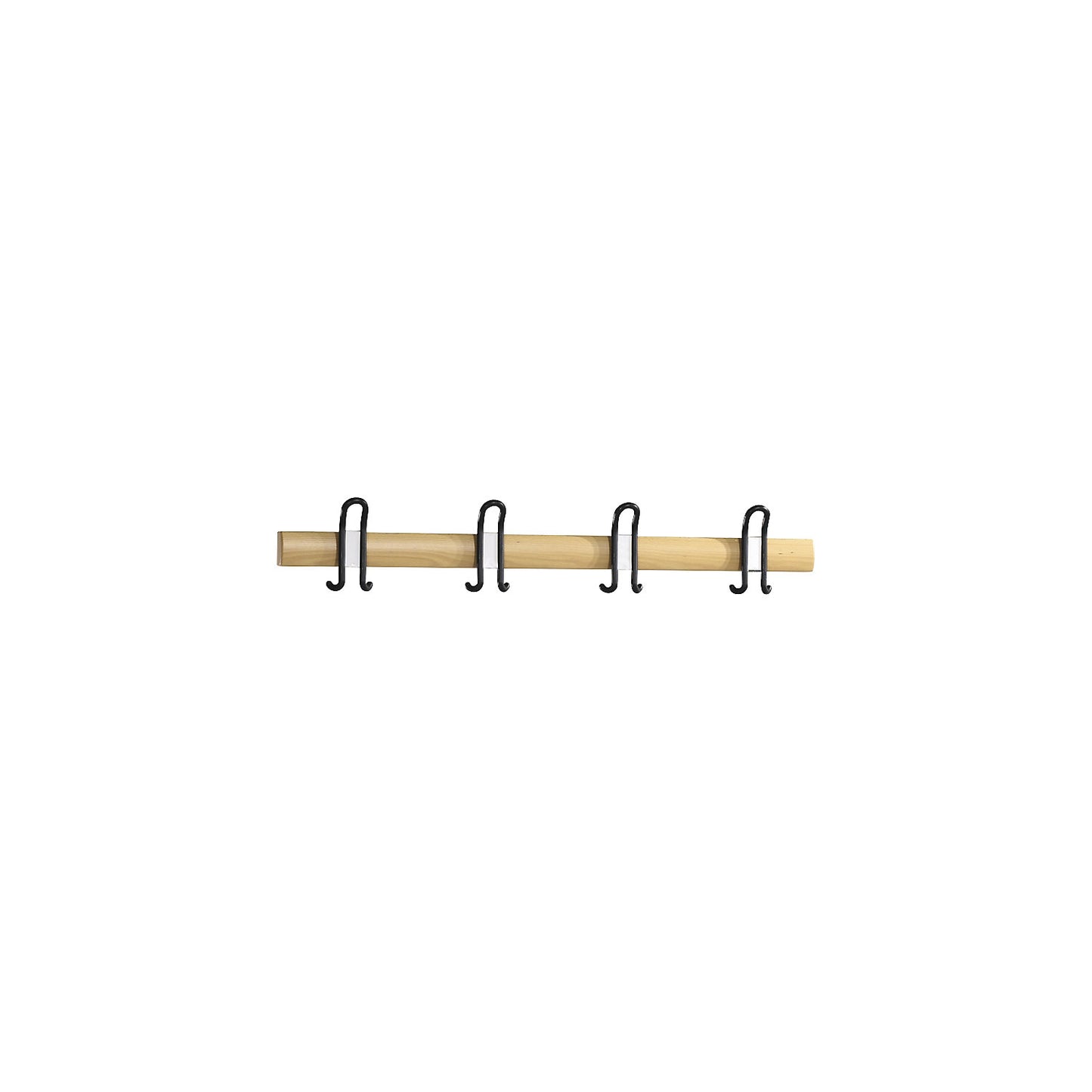 BASIC wall mounted coat rack, HxWxD 160 x 996 x 68 mm, beech.