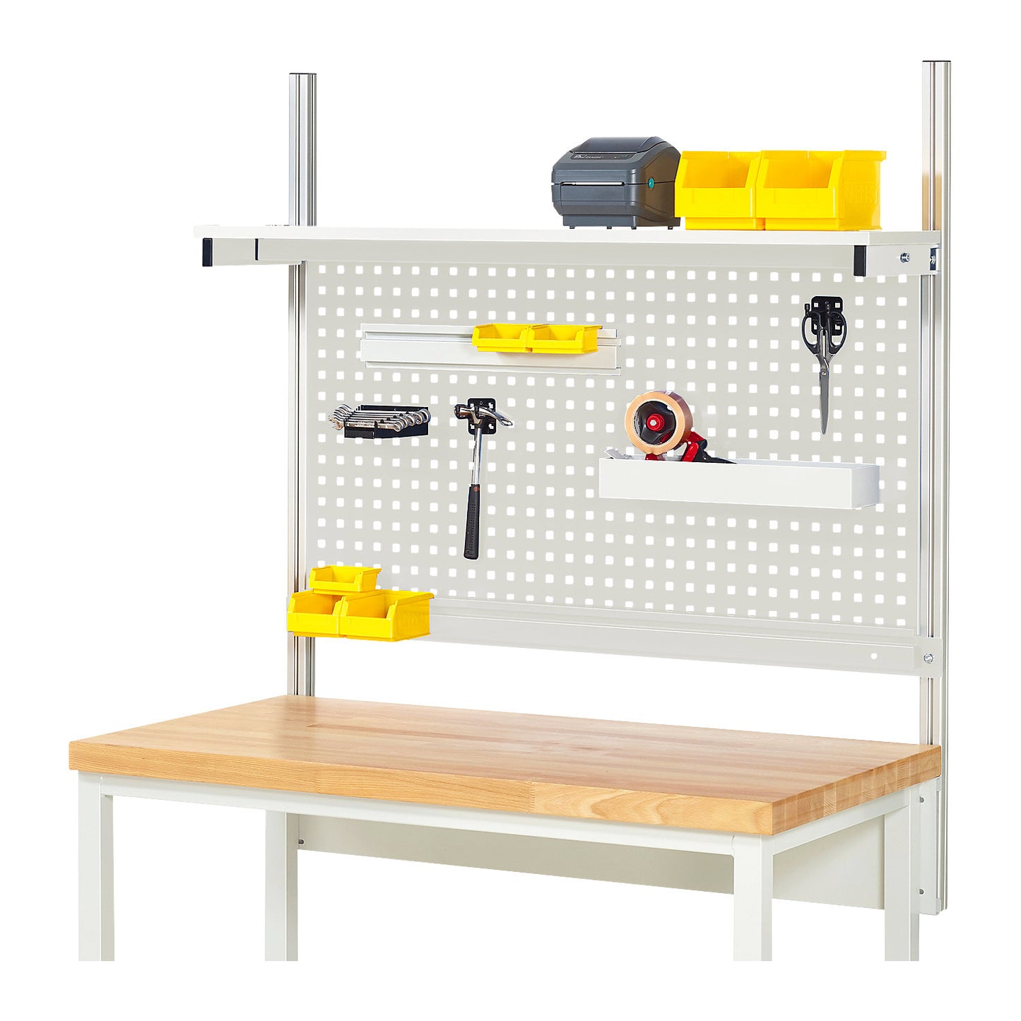 Complete modular system set 1, for workbench, width 1250 mm.