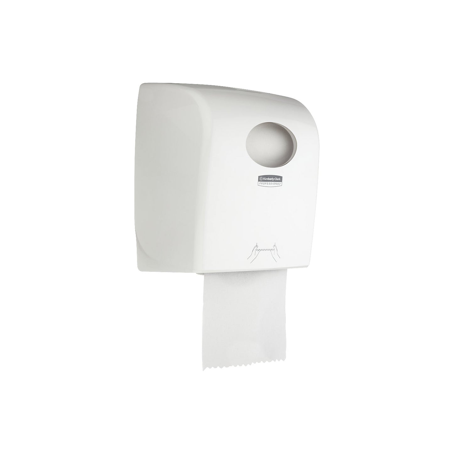 Aquarius™ dispenser for rolled hand towels, HxWxD 374 x 248 x 192 mm, white.