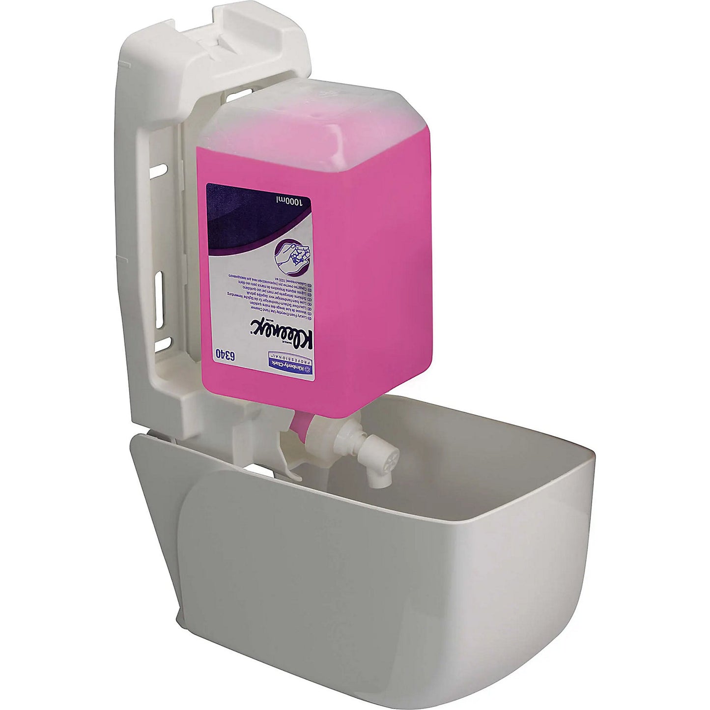 Aquarius™ dispenser for wash lotions, capacity 1 l, HxWxD 235 x 116 x 114 mm.
