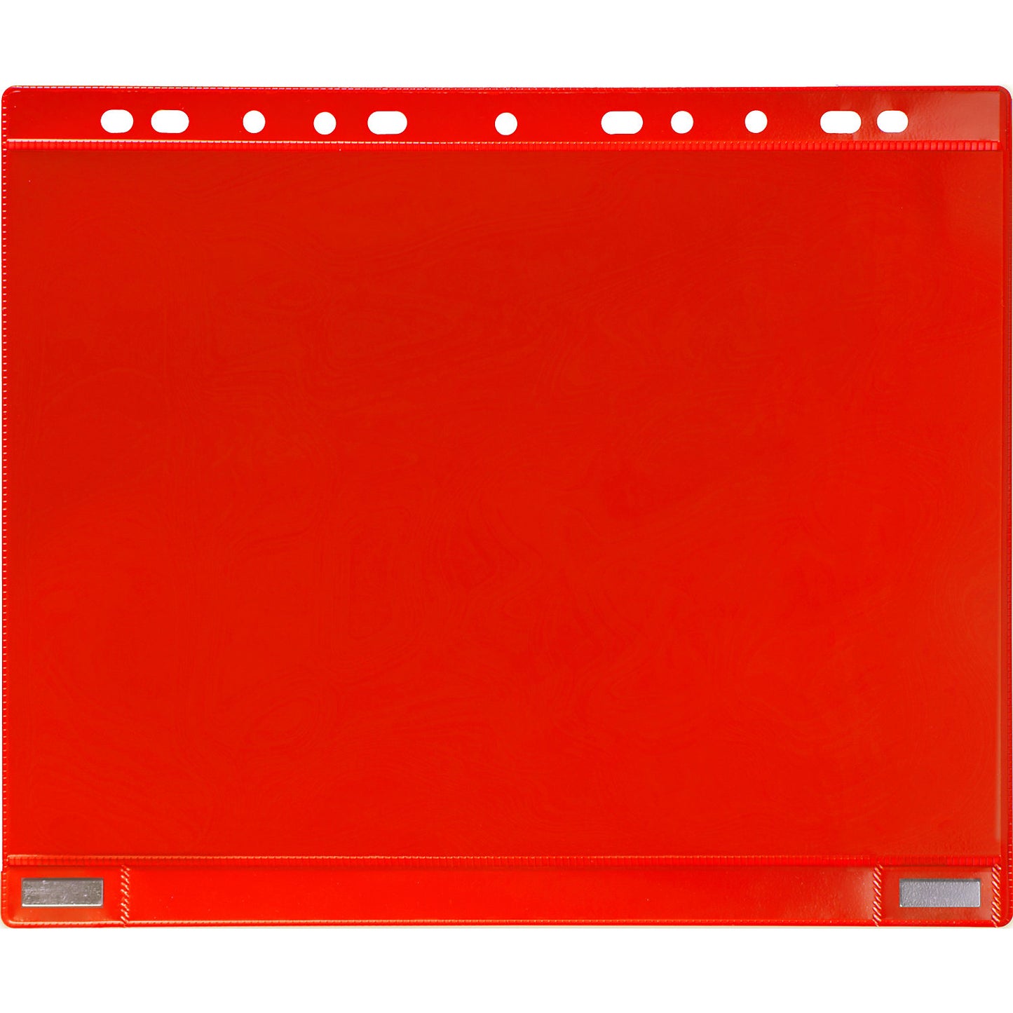 Magnetic view pocket with file edge, magnetic, A4, pack of 5, red.