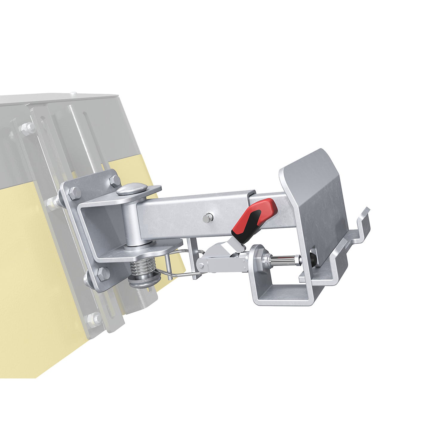 Flexible coupling, zinc plated, for roll containers.