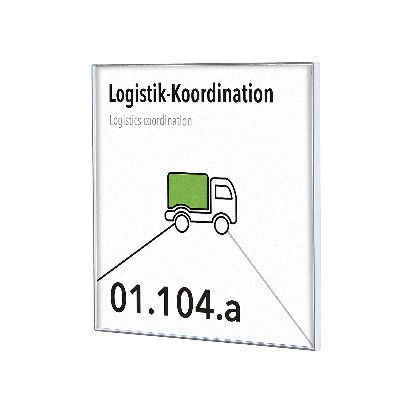 KAIRO Easy door sign, for size 150 x 150 mm, white, pack of 5.
