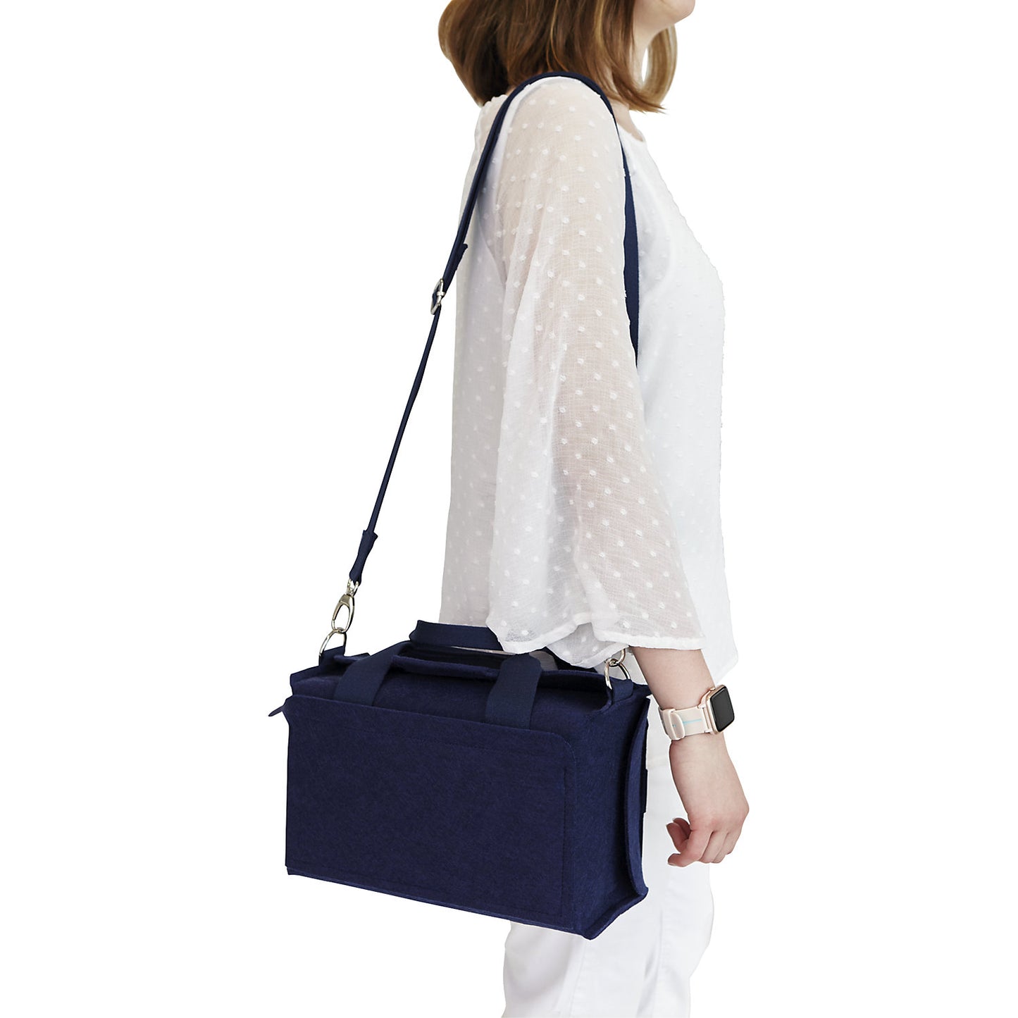 ecoAware presentation bag, HxWxD 180 x 290 x 145 mm, including accessories.