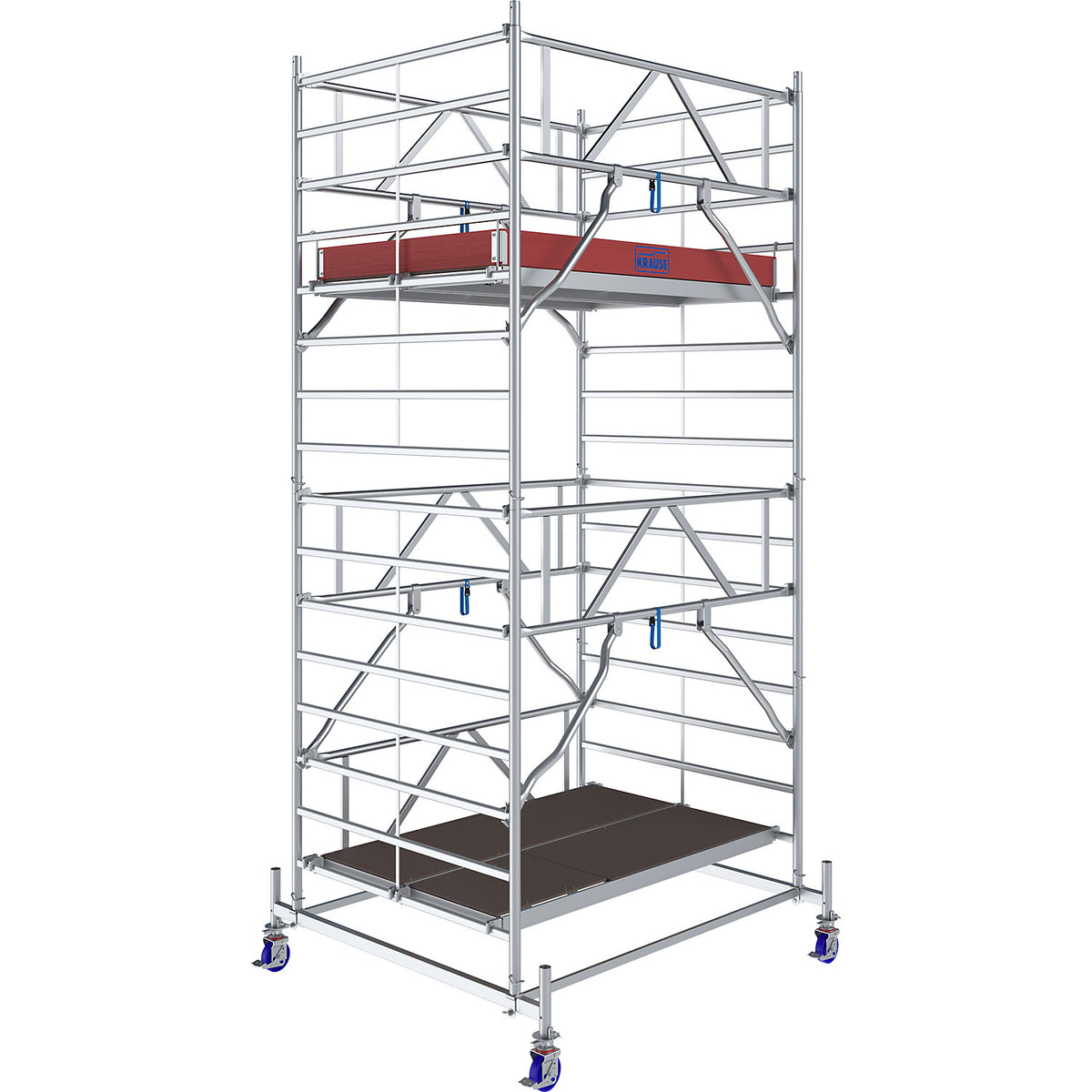 STABILO Series 50 mobile access tower, platform length 2.50 m, working height 5.40 m.