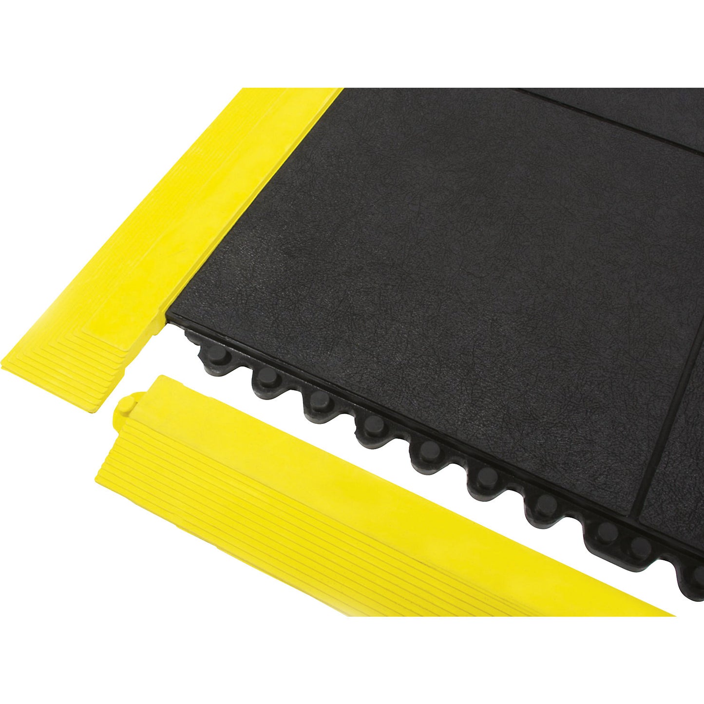 Ramp edge, yellow, with connecting elements.