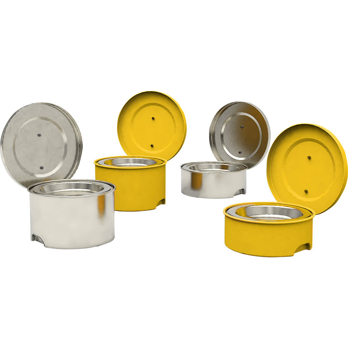 Small parts cleaner with earth connection, stainless steel, capacity 2 l.