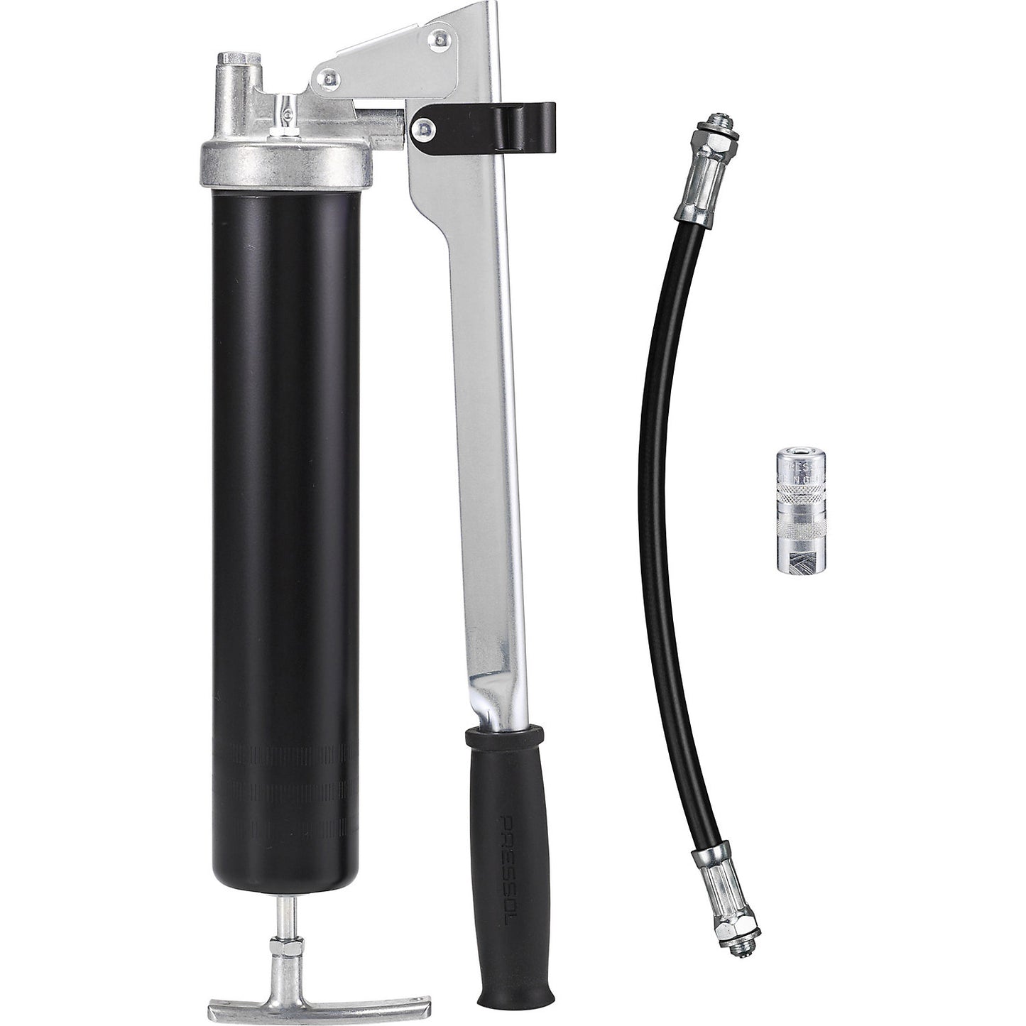 PRELIxx PRO hand lever grease gun, for greases up to NLGI 3, LxWxH 395 x 140 x 66 mm.