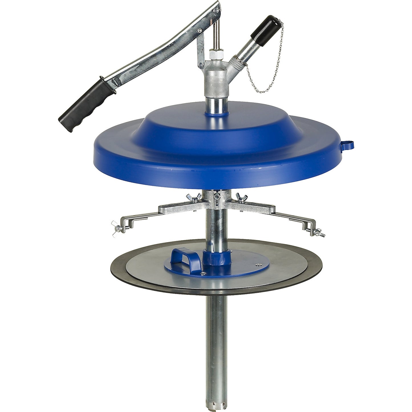 Grease filler, for greases up to NLGI 2, for 25 kg container, manual operation.