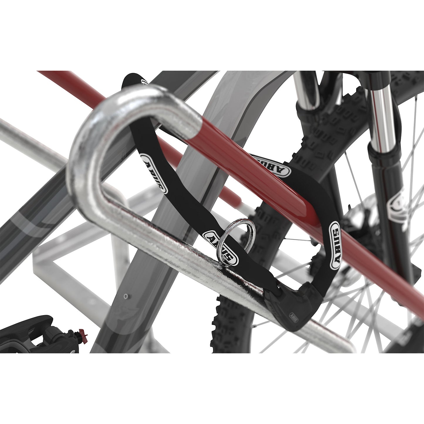 Bike rack, model 0500 XBF, single sided, 6 parking spaces.