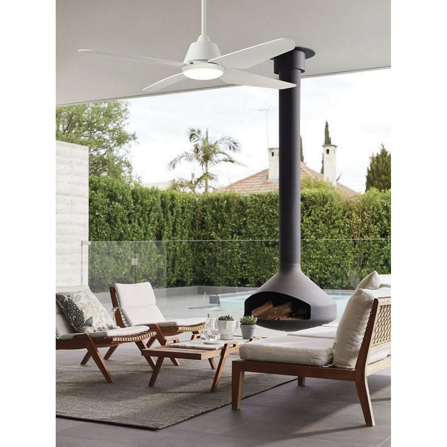 AIRFUSION ARIA ceiling fan, rotor blade Ø 1220 mm, white.
