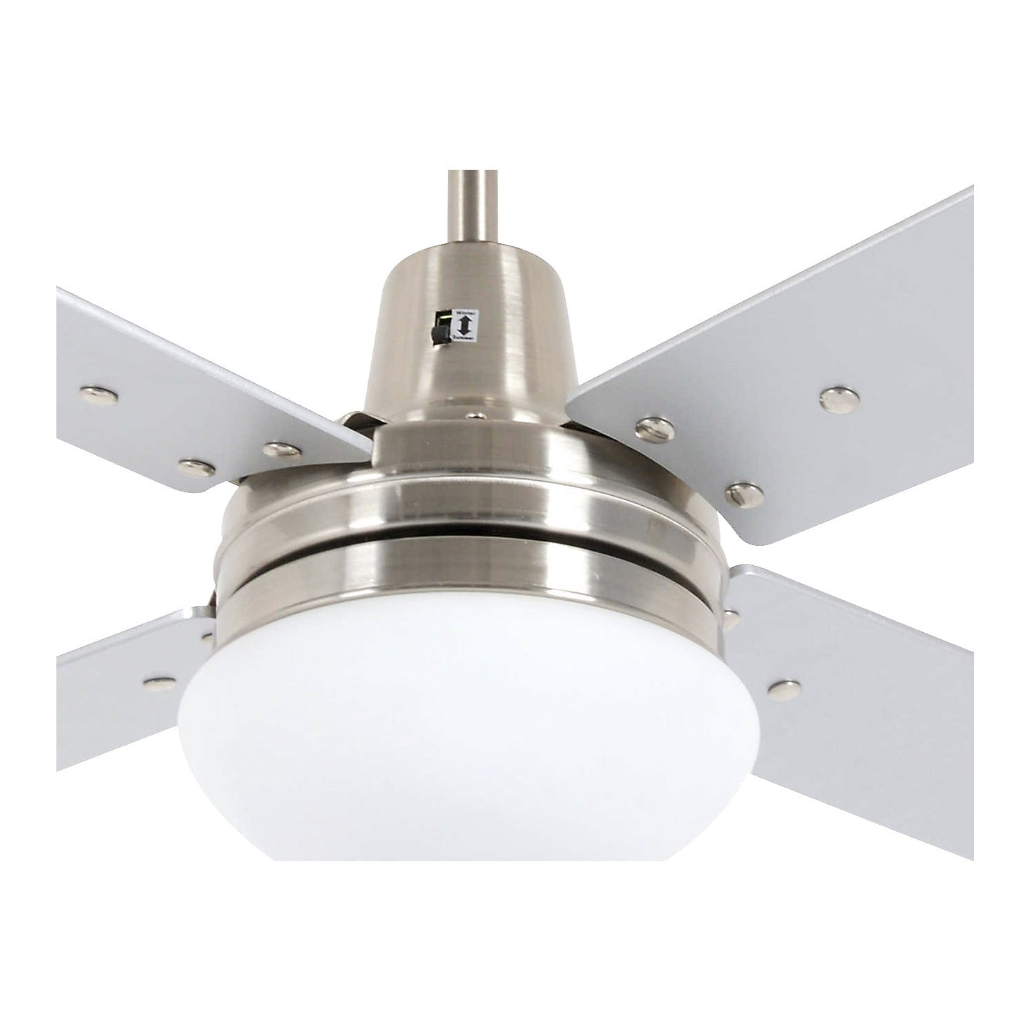 AIRFUSION QUEST II ceiling fan, rotor blade Ø 1220 mm, brushed chrome.