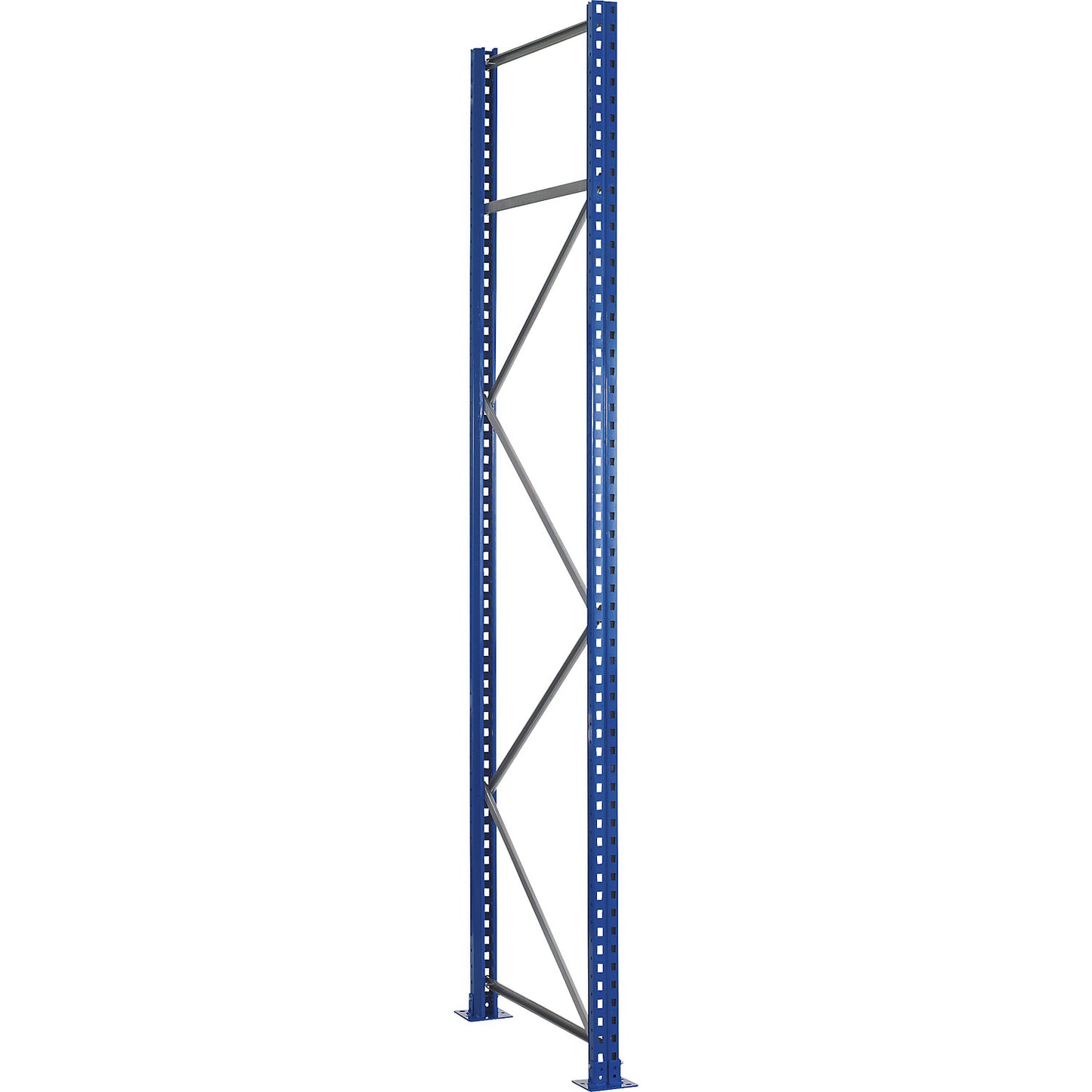 Pallet racking upright frame, steel, height 2500 mm, upright frame WxD 76 x 800 mm.
