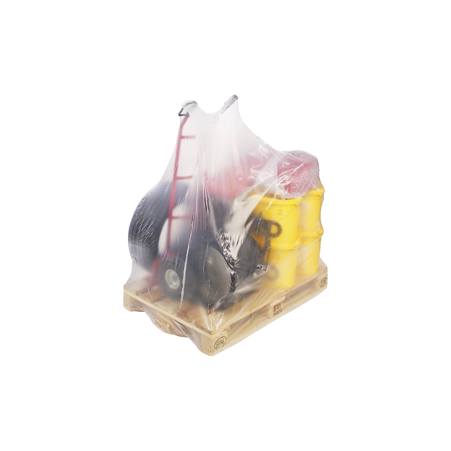 PE shrink tubular film, 125 µm thick, W + fold 1250 + 850 mm.